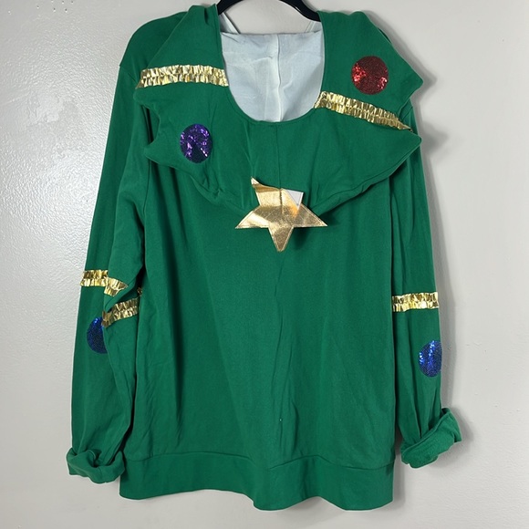 Mad engine green ugly holiday sweater women’s size XXL - Picture 2 of 8